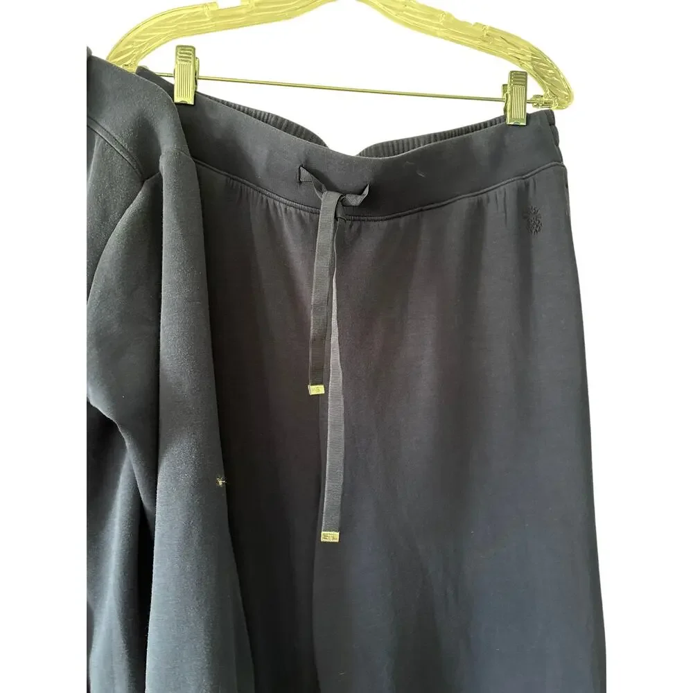 Tommy Bahama Palm Voyage Full Zip Jacket Wide Leg Pants Set Large Blue - Picture 3 of 6